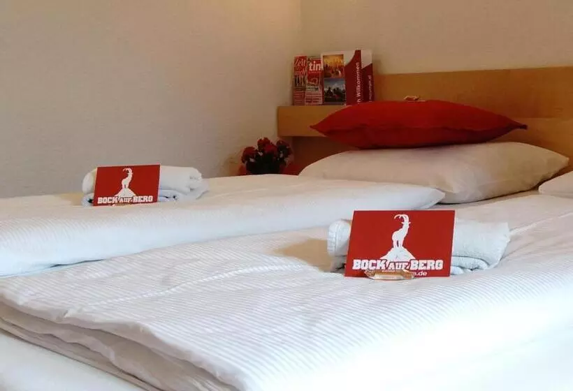 バス共有のスタンダードルーム, First Mountain Hotel Zillertal