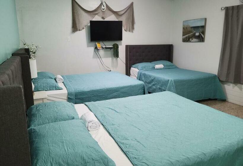 اتاق استاندارد سه تخته با بالکن, Posada La Hamaca