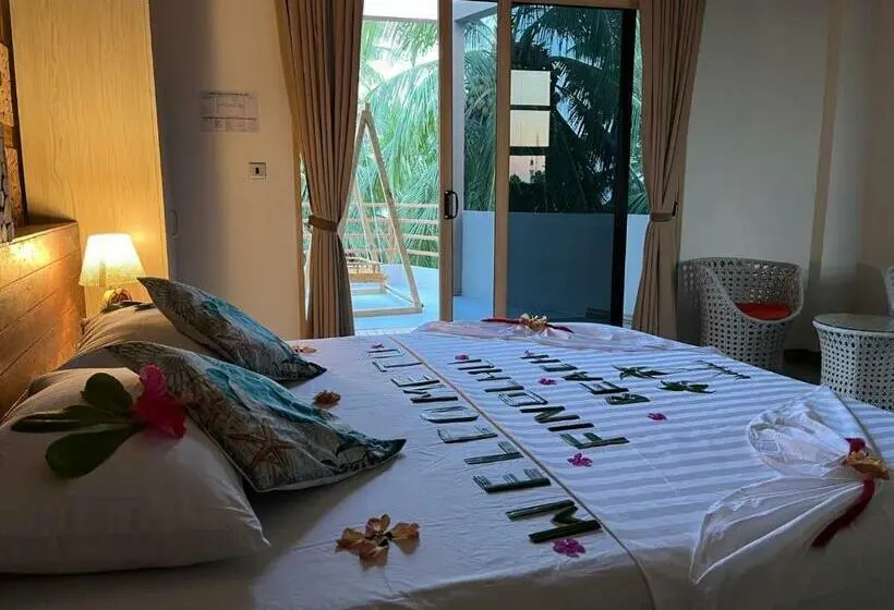 اتاق استاندارد با تراس, Finolhu Beach Guest House