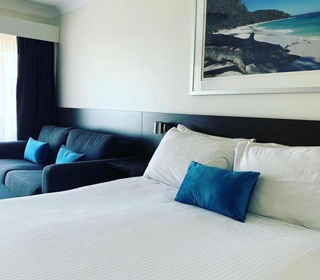 חדר סטנדרט נוף לים עם מרפסת, Jervis Bay Motel