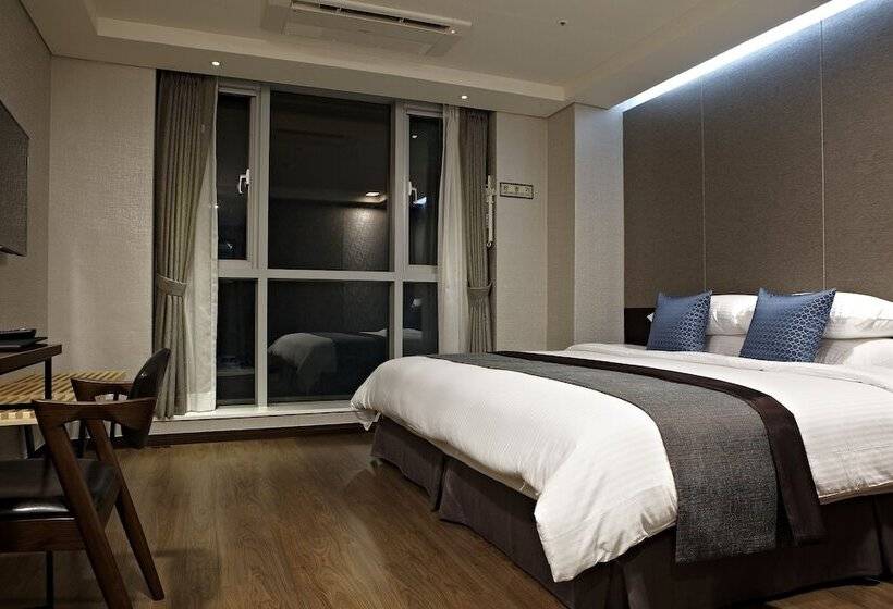 חדר דחוקס עם מיטת קינג, Ocloud Hotel Gangnam