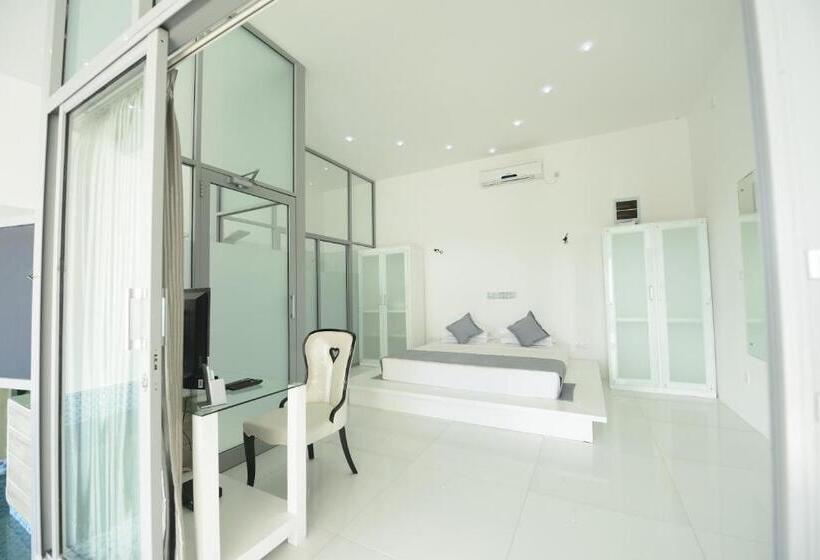 غرفة سوبيريور مطلّة علي البحر, Villa Thawthisa