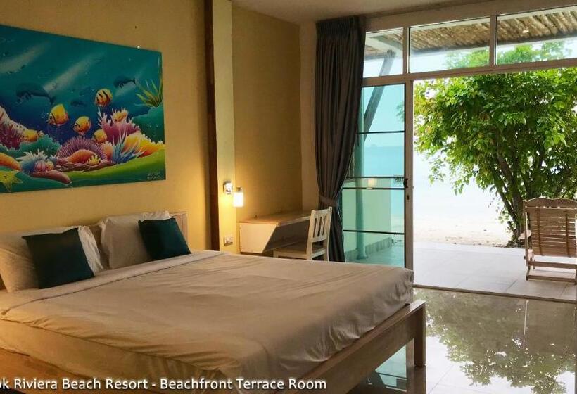 غرفة ديلوكس مطلّة علي البحر مزوَّدة بشُرفة, Koh Mook Riviera Beach Resort
