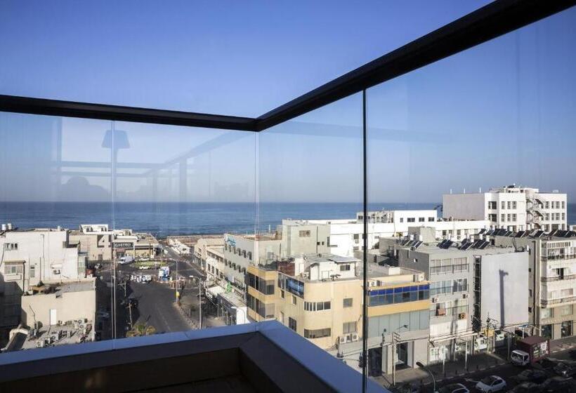 חדר סטנדרט נוף לים עם מרפסת, Yam Hotel An Atlas Boutique