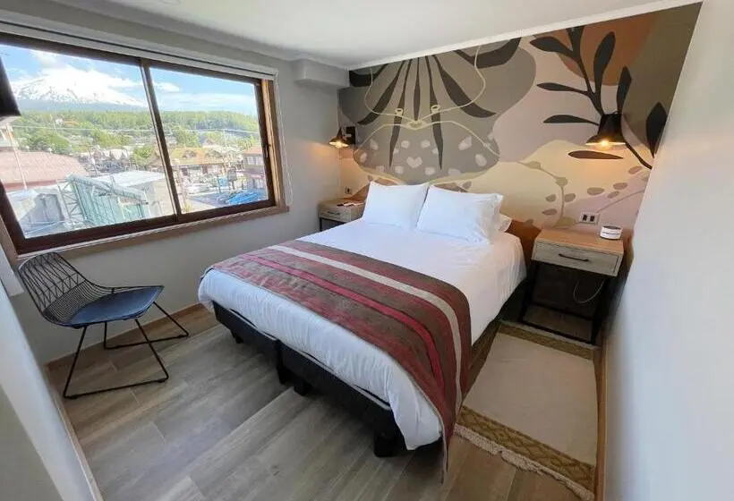 Huoneisto 1 Makuuhuone Terassi, Mawün Hotel Pucón