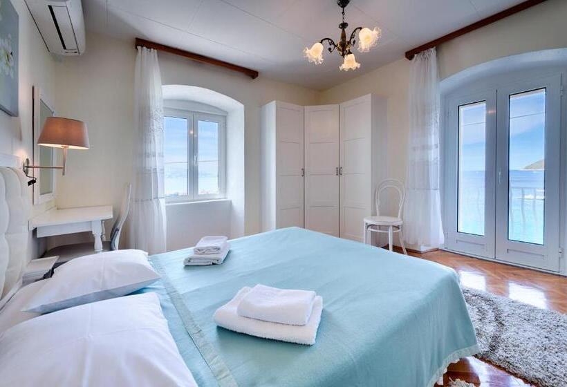 חדר סטנדרט נוף לים עם מרפסת, Apartments And Rooms By The Sea Komiza, Vis   2431