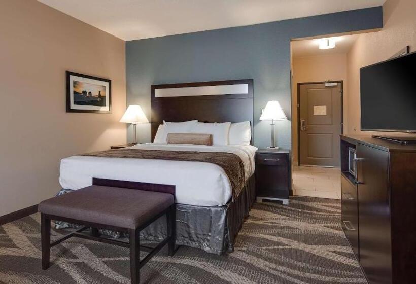 キングサイズベッドのスタンダードルーム, Best Western Plus Lake Jackson Inn & Suites