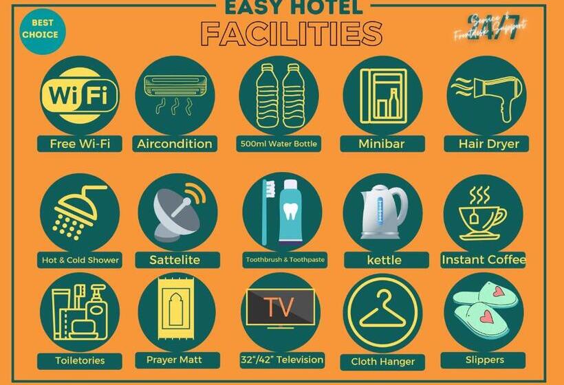 اتاق لوکس با تخت دو نفره بزرگ, Easy Hotel Kl Sentral