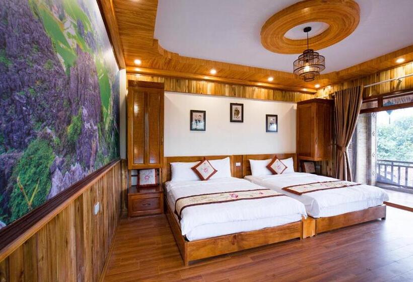 غرفة عائلية, Mua Caves Ecolodge