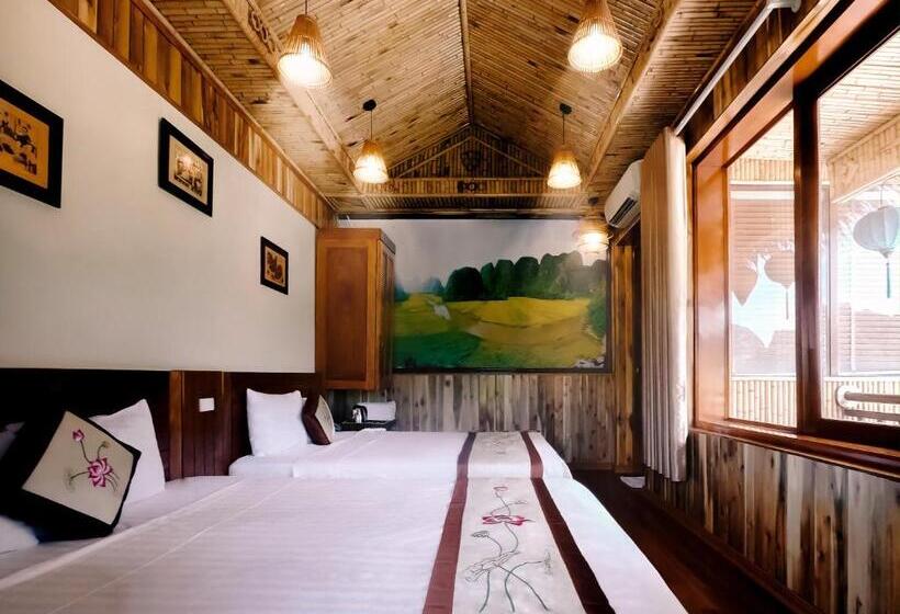 غرفة عائلية, Mua Caves Ecolodge