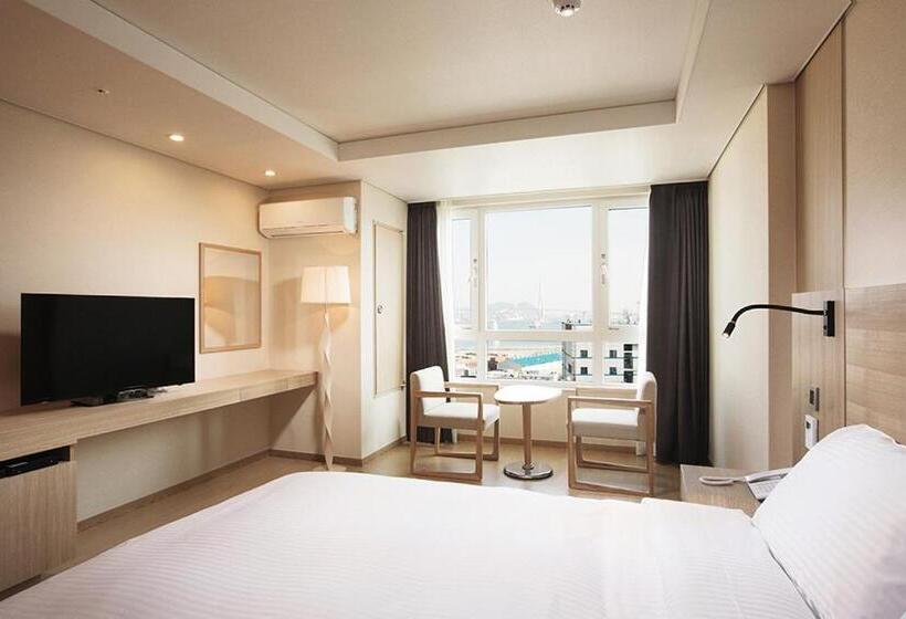 景色の見えるデラックスルーム, Crown Harbor Hotel Busan