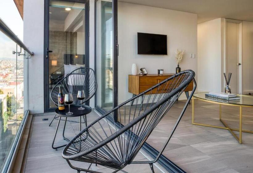 1 Sovrums premiumlägenhet med Balkong, Uliv Revolución Tijuana