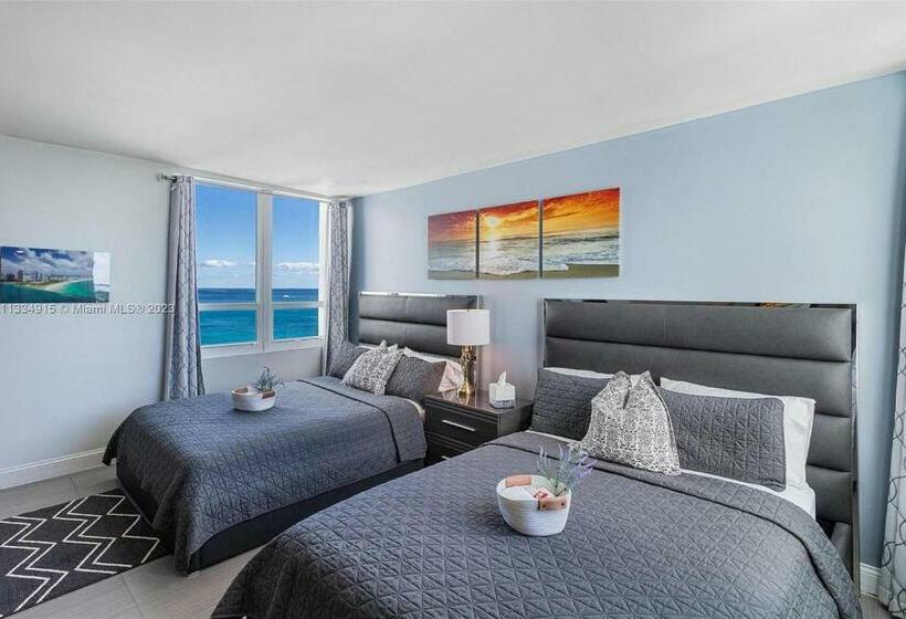 带海景的标准工作室, 11th   Seven Heaven Miami  Unforgettable Ocean Front  Free Parking