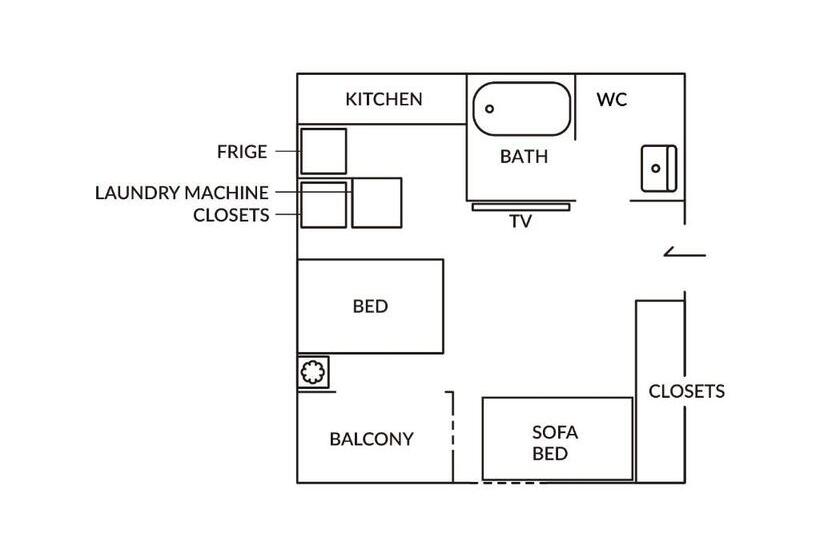 1 Szobás Apartman, Tora Hotel Sensoji 寅ホテル 浅草寺