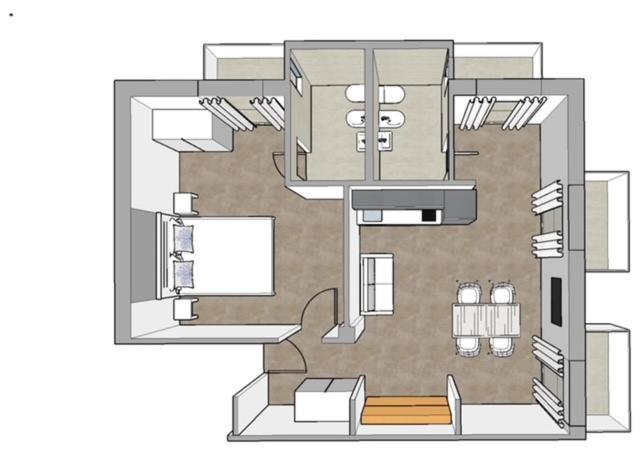 Апартаменты 1 Спальня Вид на Море, Daniel Apartments