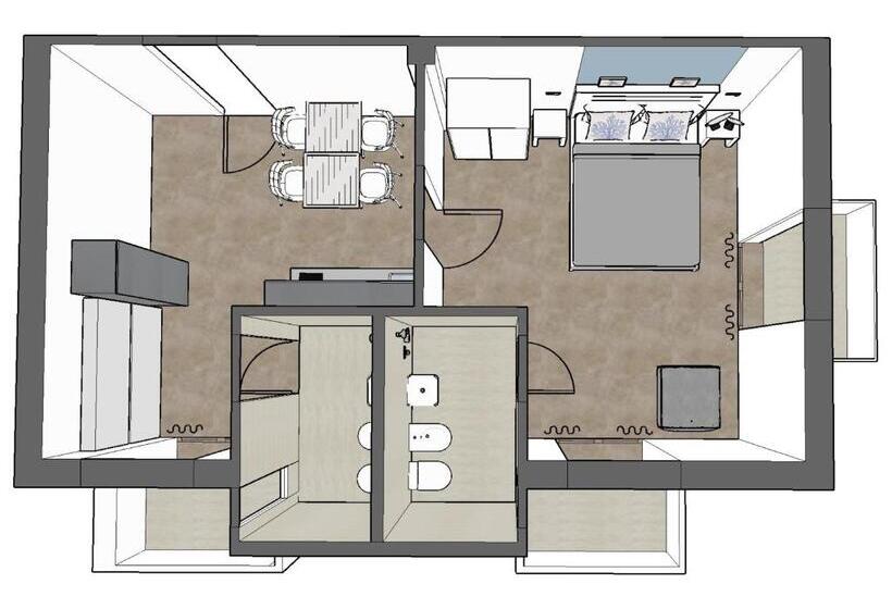 Апартаменты 1 Спальня, Daniel Apartments
