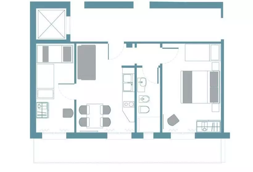 ２ベッドルームアパートメント, Daniel Apartments