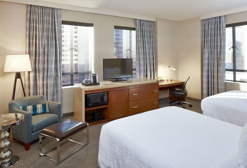 חדר סטנדרט שתי מיטות זוגיות, Hilton Garden Inn Phoenix Downtown