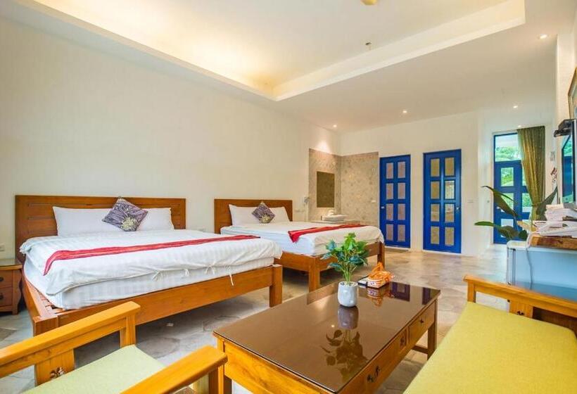 اتاق استاندارد چهار تخته, Xiao Liuqiu Mediterranean B&b