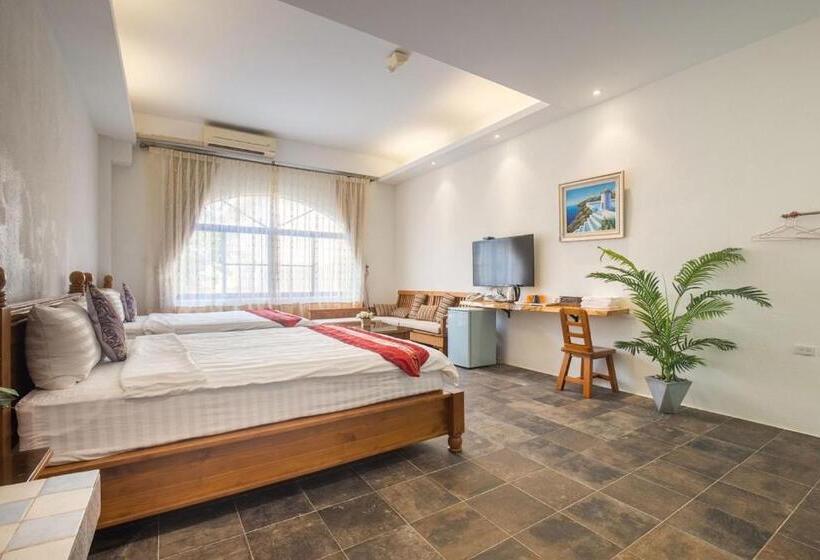 اتاق استاندارد چهار تخته, Xiao Liuqiu Mediterranean B&b