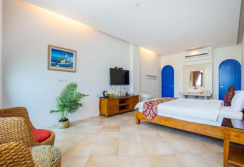 اتاق استاندارد با وان آب گرم, Xiao Liuqiu Mediterranean B&b