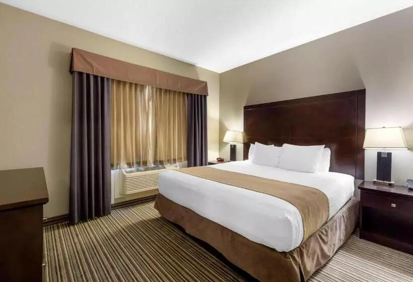 キングサイズベッドのスタンダードルーム, Best Western Plus Fort Saskatchewan Inn & Suites
