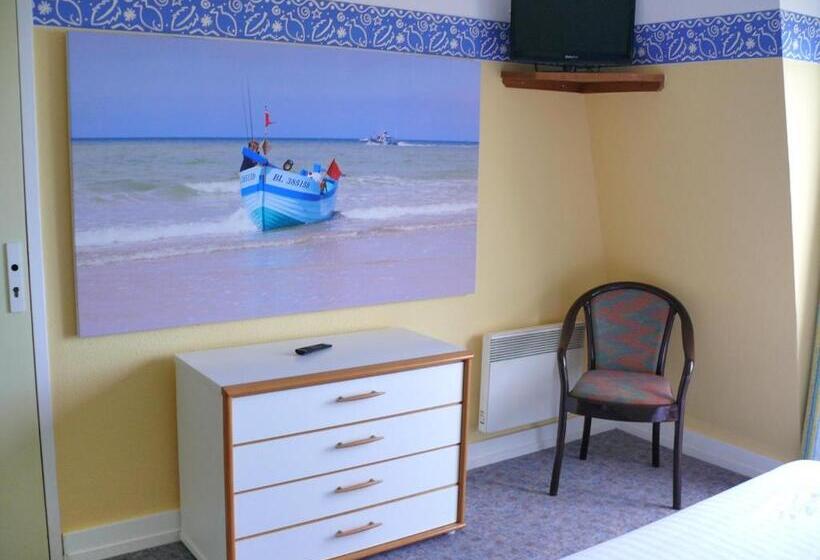 Номер Стандарт Вид на Море с Балконом, Hôtel Le Vivier Wissant   Vue Mer   Côte D Opale   Baie De Wissant   2caps