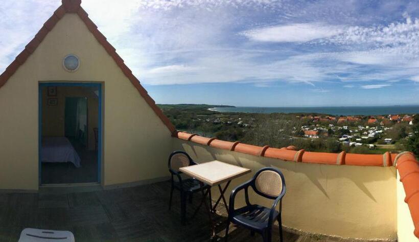 غرفة قياسية إطلالة جانبية علي البحر, Hôtel Le Vivier Wissant   Vue Mer   Côte D Opale   Baie De Wissant   2caps