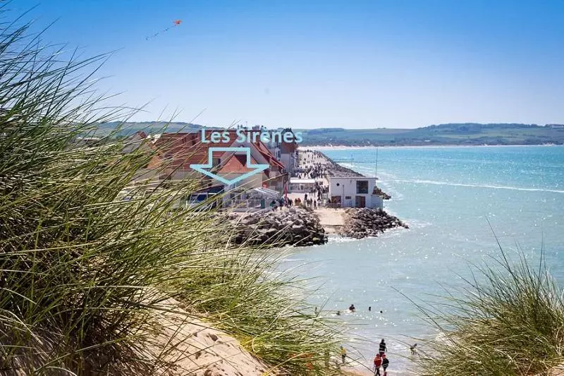 サイドシービューファミリールーム, Hôtel Le Vivier Wissant   Vue Mer   Côte D Opale   Baie De Wissant   2caps