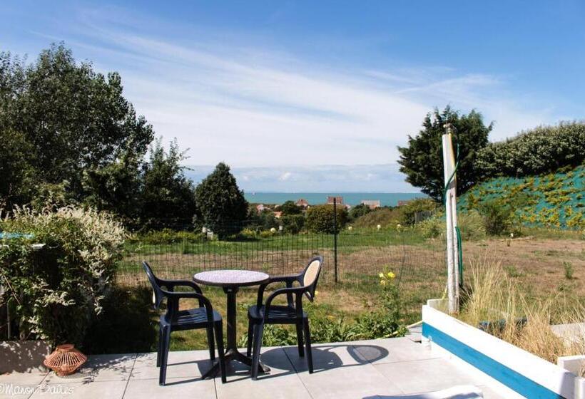 غرفة قياسية مطلّة علي الحديقة, Hôtel Le Vivier Wissant   Vue Mer   Côte D Opale   Baie De Wissant   2caps