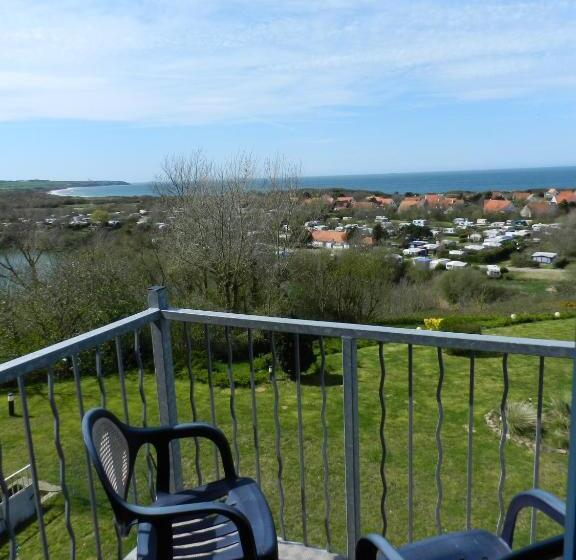 غرفة قياسية مطلّة علي البحر مزوَّدة بشُرفة, Hôtel Le Vivier Wissant   Vue Mer   Côte D Opale   Baie De Wissant   2caps