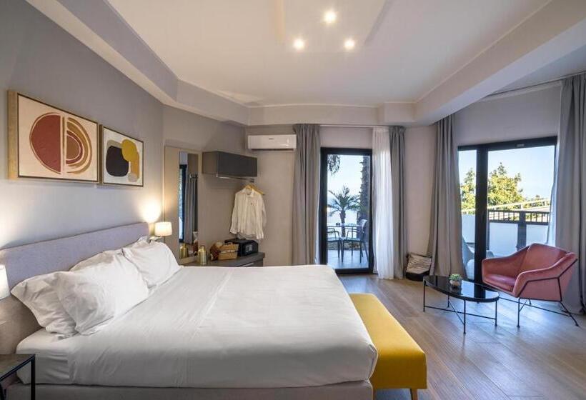 サイドオーシャンビューバルコニー付スタンダードルーム, Taormina Palace