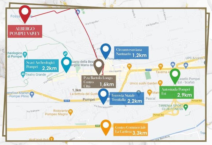 جناح جونيور, Albergo Pompei Valley