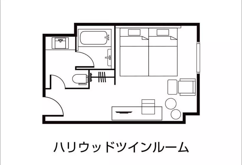 Standard-huone, Daiwa Roynet Hotel Tokushima Ekimae