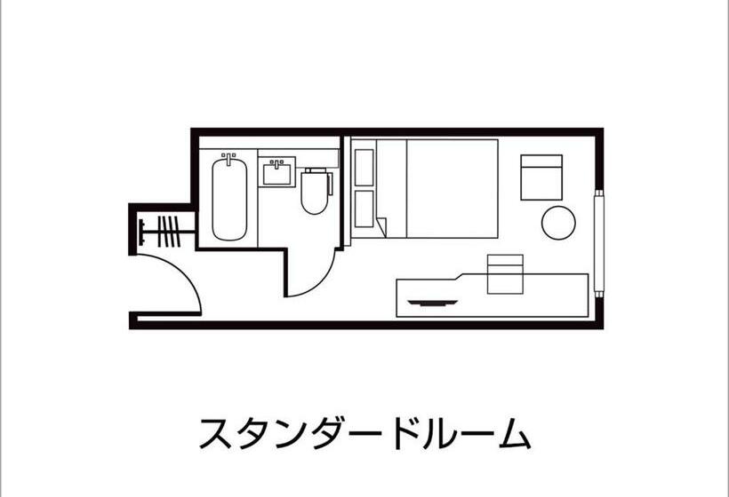 غرفة أساسية سرير مزدوج, Daiwa Roynet Hotel Tokushima Ekimae