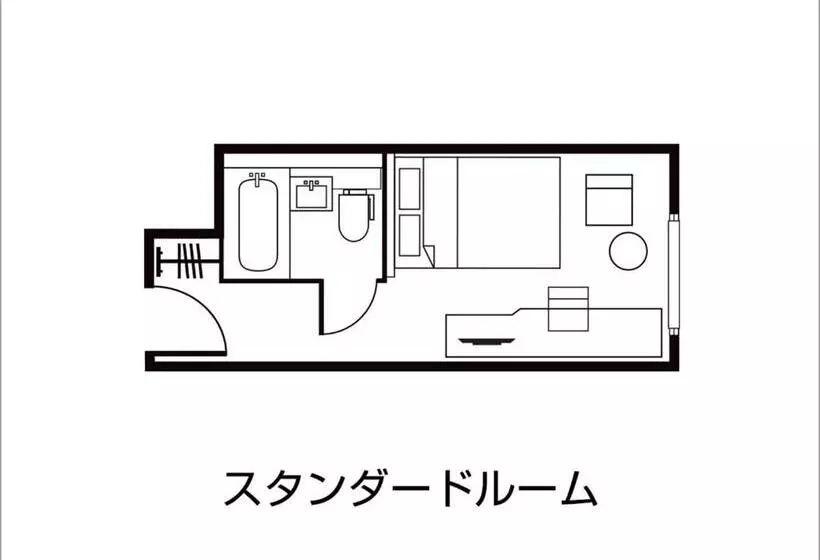 Basic-huone Parivuode, Daiwa Roynet Hotel Tokushima Ekimae