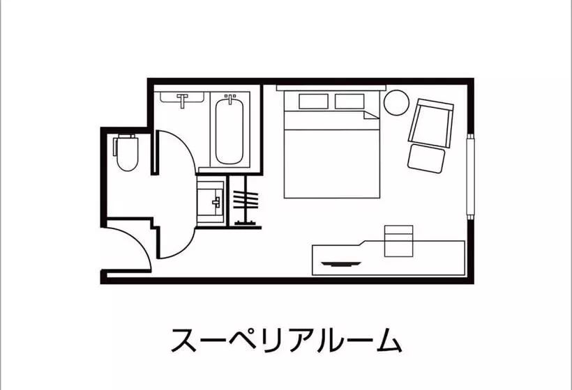 Superior-huone, Daiwa Roynet Hotel Tokushima Ekimae