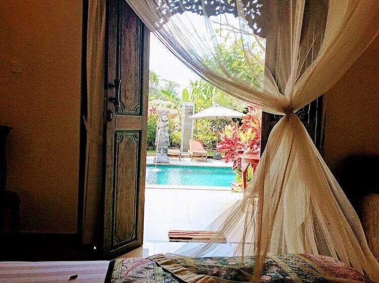 חדר דלוקס נוף בריכה, Intan Villa & Suite Ubud