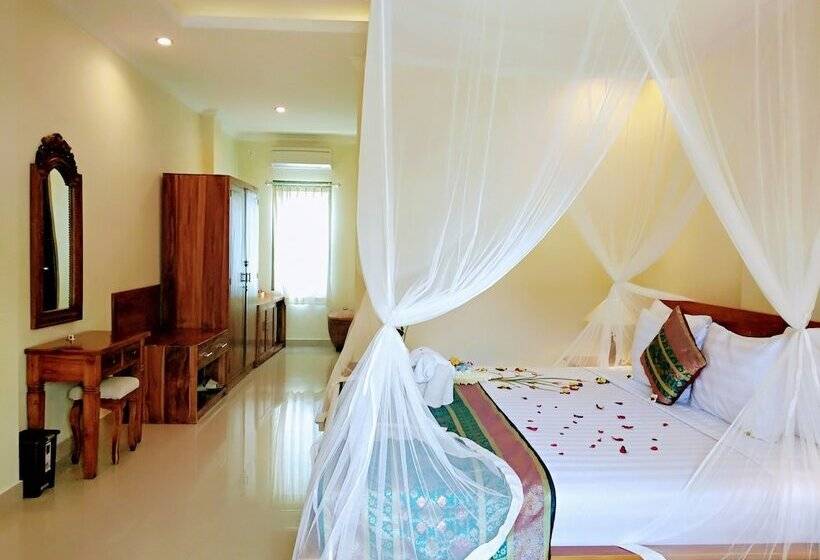 חדר דלוקס נוף בריכה, Intan Villa & Suite Ubud