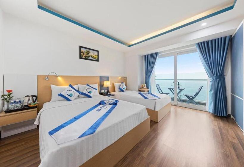 اتاق استاندارد سه تخته با بالکن, Blue Pearl