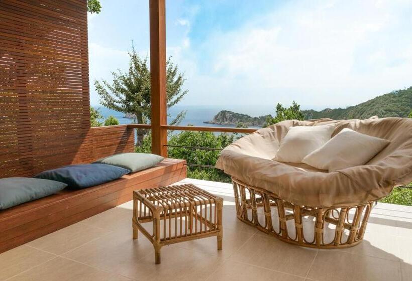 اتاق استاندارد با چشم‌انداز دریا, Baan Talay Resort & Yoga