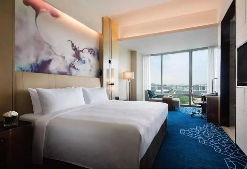 Deluxe-huone King-vuode Kaupunkinäkymä, Jw Marriott Hotel Shenzhen Bao An International Airport