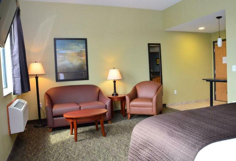 带大床的套房, Cobblestone Inn & Suites  Newton