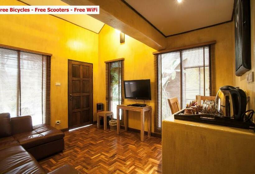 חדר דחוקס עם מיטת קינג, Baanpong Lodge