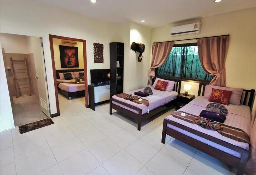 וילה דלוקס חדר שינה 1, Baan Sukreep Resort