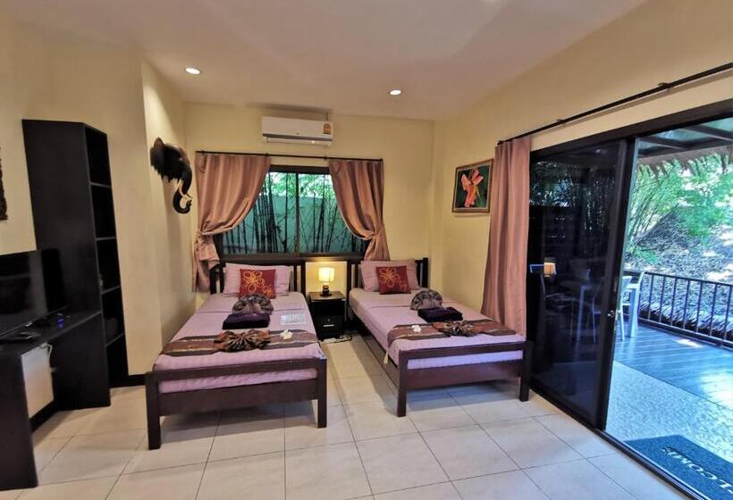 וילה דלוקס חדר שינה 1, Baan Sukreep Resort