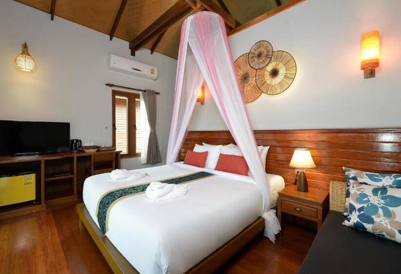 וילת דלוקס, חדר שינה 1 עם נוף לים, Pingchan Koh Phangan Beachfront Resort