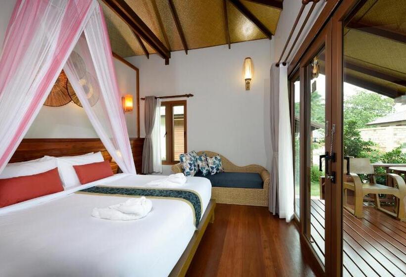 וילת דלוקס, חדר שינה 1 עם נוף לים, Pingchan Koh Phangan Beachfront Resort