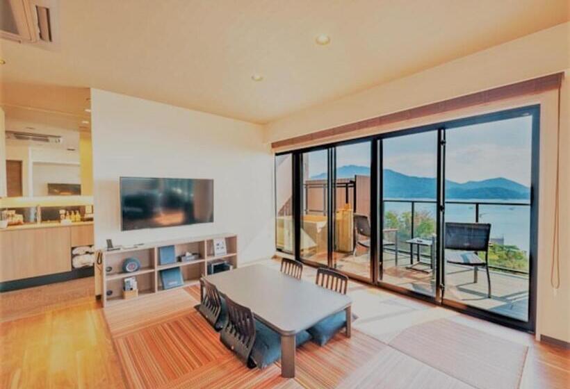 جناح ديلوكس مطل على البحر, Livemax Resort Miyahama Ocean View