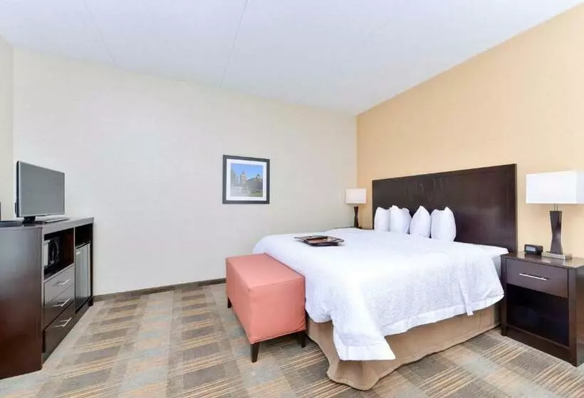 キングサイズベッドのスタンダードルーム, Hampton Inn & Suites California Universitypittsburgh